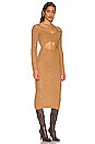 view 2 of 3 Rhia Off Shoulder Dress in Tan