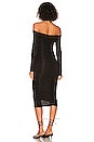 view 3 of 3 Ruched Detail Midi Dress in Black