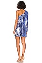 view 3 of 4 One Shoulder Sequin Dress in Blue Sequin