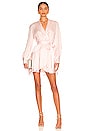 view 1 of 3 Aaliyah Wrap Mini Dress in Soft Pink