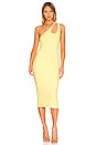 view 1 of 3 Pia Midi Rib Dress in Lemon