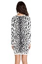 view 3 of 4 Snow Leopard Dress in Black/White in Black & White