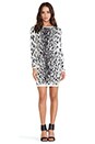view 4 of 4 Snow Leopard Dress in Black/White in Black & White