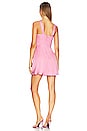 view 3 of 3 Anika Corset Satin Dress in Petal Pink