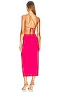 view 4 of 4 Luna Cut Out Midi Dress in Pink Punch