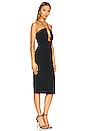 view 2 of 3 Cristabel Plunge Midi Dress in Black
