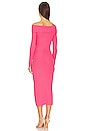 view 3 of 4 Off Shoulder Knit Dress in Petal Pink