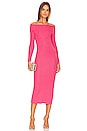 view 4 of 4 Off Shoulder Knit Dress in Petal Pink