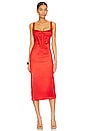 view 1 of 3 Elodie Midi Dress in Fire Red