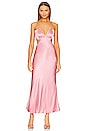 view 1 of 4 Rome Diamonte Slip Dress in Blush Pink