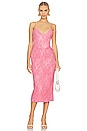 view 1 of 3 Hadley Midi Lace Dress in Petal Pink