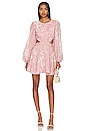 view 1 of 3 Mila Broderie Mini Dress in Pale Blush