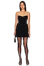 view 1 of 4 Elsie Velour Mini Dress in Black