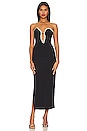 view 1 of 4 Eleni Diamante Midi Dress in Black