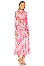view 2 of 3 Lea Midi Dress in Pink Tie Dye