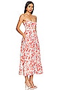 view 2 of 3 Lola Corset Midi Dress in Red Floral