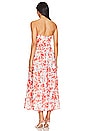 view 3 of 3 Lola Corset Midi Dress in Red Floral