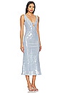 view 2 of 4 Sequin Midi Dress in Light Blue