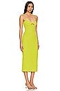view 2 of 3 Vienna Midi Dress in Lime