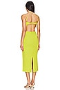view 3 of 3 Vienna Midi Dress in Lime