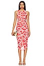 view 1 of 3 Felicia Midi Dress in Red Floral