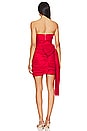 view 3 of 3 Baxley Bow Mini Dress in Deep Red
