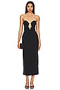 view 1 of 3 Eleni Chain Midi Dress in Black