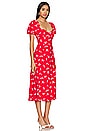 view 2 of 3 Gillian Midi Dress in Red Ditsy Floral