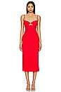 view 1 of 3 Ivanna Midi Dress in Fire Red