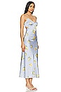 view 2 of 3 Malinda Slip Dress in Baby Blue Floral