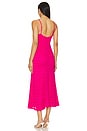 view 3 of 4 Adoni Zig Zag Midi Dress in Magenta