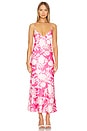 view 1 of 3 Malinda Slip Dress in Pink Abstract