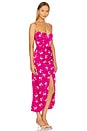 view 2 of 3 Amika Midi Dress in Hot Pink Floral