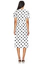 view 3 of 3 Devyn Wrap Dress in Black & White Spot