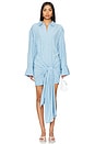 view 1 of 4 VESTIDO MALIRA SHIRT in Blue Stripe