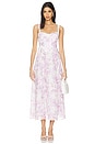 view 1 of 3 Adaline Broderie Midi Dress in Lilac Floral