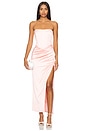 view 1 of 3 Everlasting Satin Midi Dress in Soft Pink