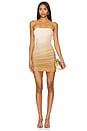 view 1 of 3 Rumi Mesh Dress in Brown Ombre