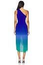 view 3 of 3 Christina Ombre Wrap Dress in Blue & Green