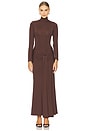 view 1 of 3 VESTIDO ALIX in Chocolate