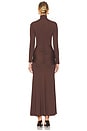 view 3 of 3 Alix Maxi Tie Front Dress in Chocolate