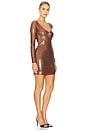 view 2 of 4 Verona Sequin Mini Dress in Chocolate