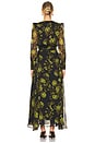 view 3 of 3 Lucianna Maxi Wrap Dress in Green Flo