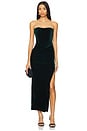 view 1 of 3 Everlasting Velour Midi Dress in Emerald Green