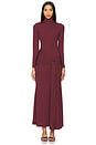view 1 of 3 Alix Maxi Tie Front Dress in Deep Plum