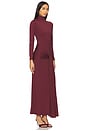 view 2 of 3 Alix Maxi Tie Front Dress in Deep Plum