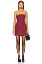 view 1 of 5 Karoline Boucle Balloon Dress in Red Check