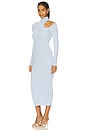 view 2 of 3 Olesa Asymmetric Knit Dress in Soft Blue
