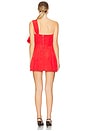 view 3 of 3 Bella Bow Mini Dress in Fire Red