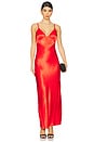 view 1 of 3 Capri Slip Dress in Fire Red